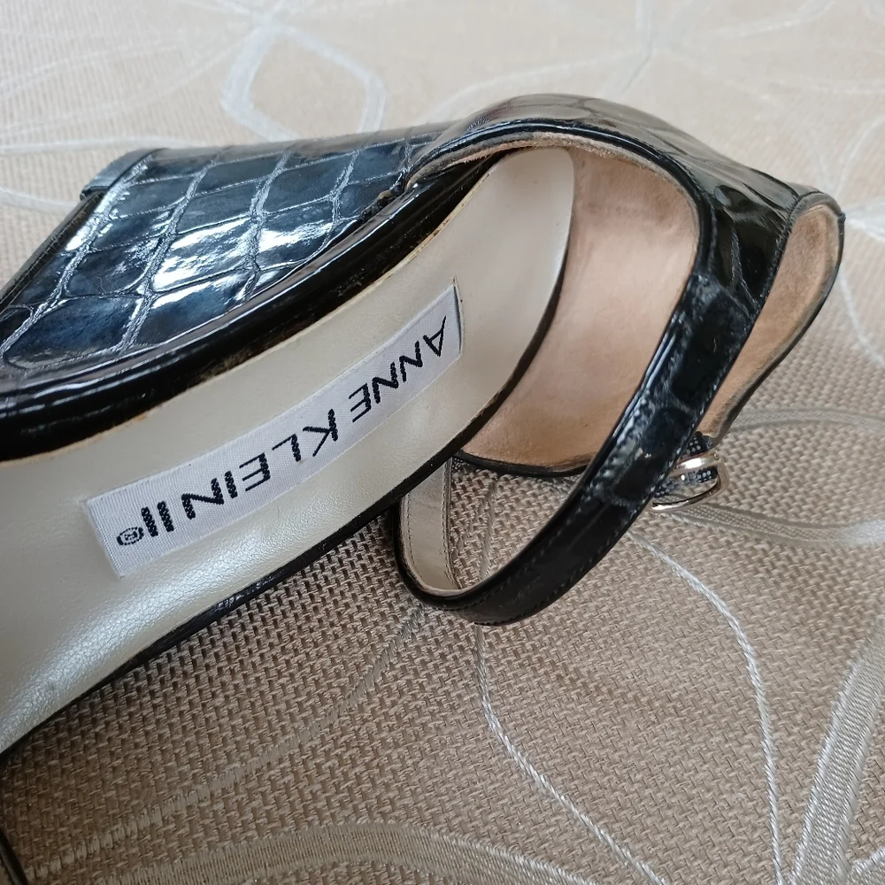 Anne Klein Leather Wedges